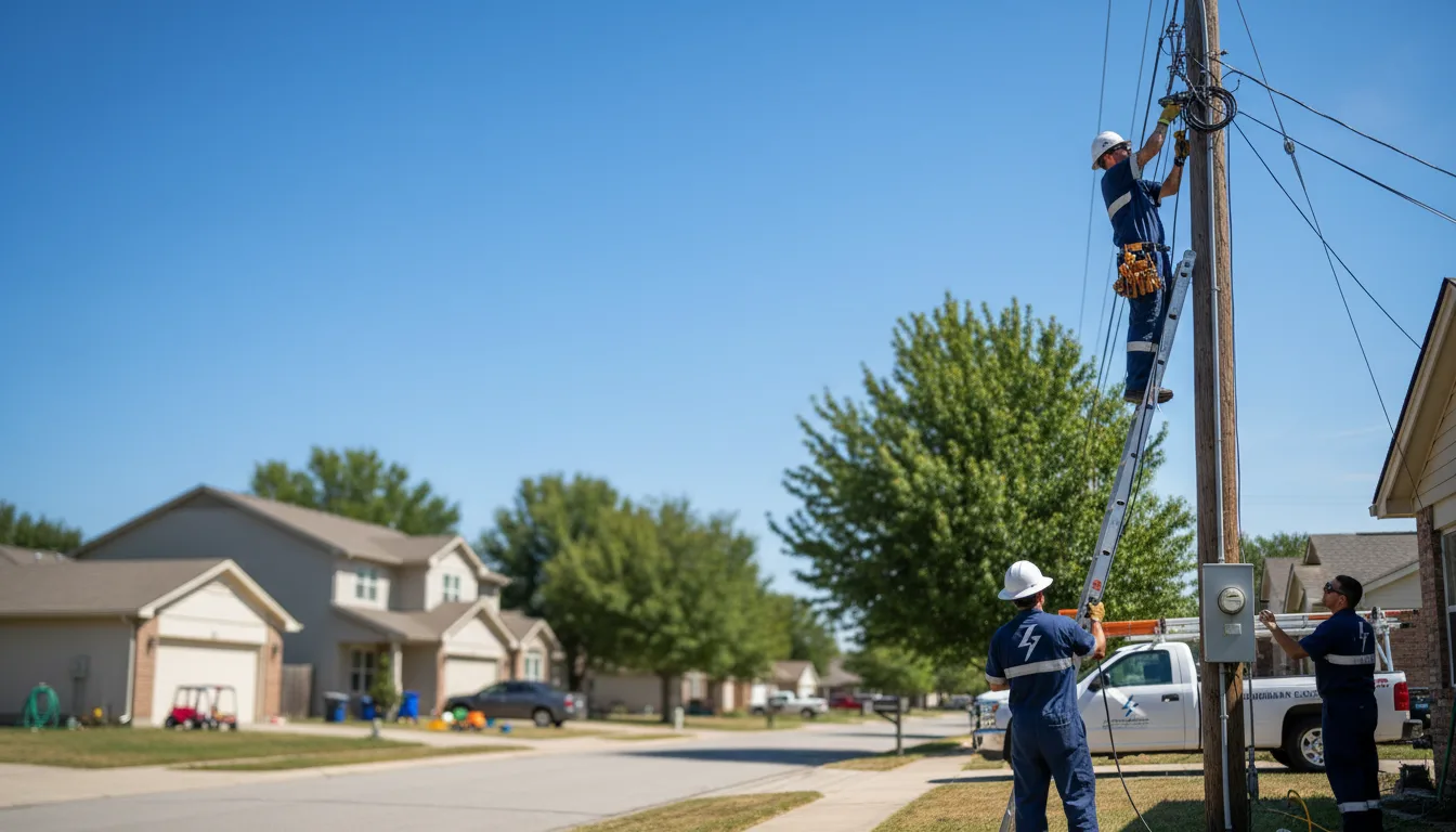 Residential electrician providing installation services in Goshen, OH